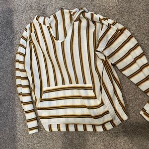 Paper Crane Mustard and Black Knit Sweater